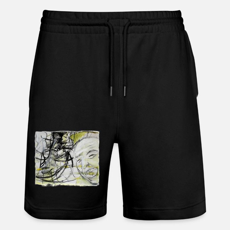An old man remembers - Stanley/Stella Unisex Bio Joggingshorts Trainer  - Schwarz