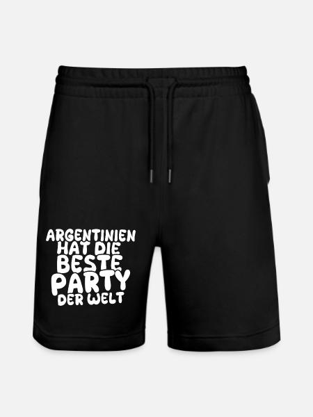 Feiern Argentinien - Stanley/Stella Unisex Bio Joggingshorts Trainer - Schwarz