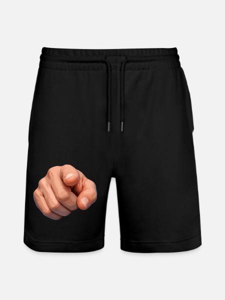 Dotting Clue Illustration - Stanley/Stella Trainer Unisex Organic Jogging Shorts - black