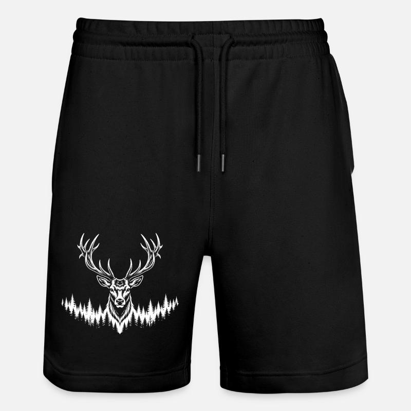 Hirsch - Stanley/Stella Unisex Bio Joggingshorts Trainer  - Schwarz