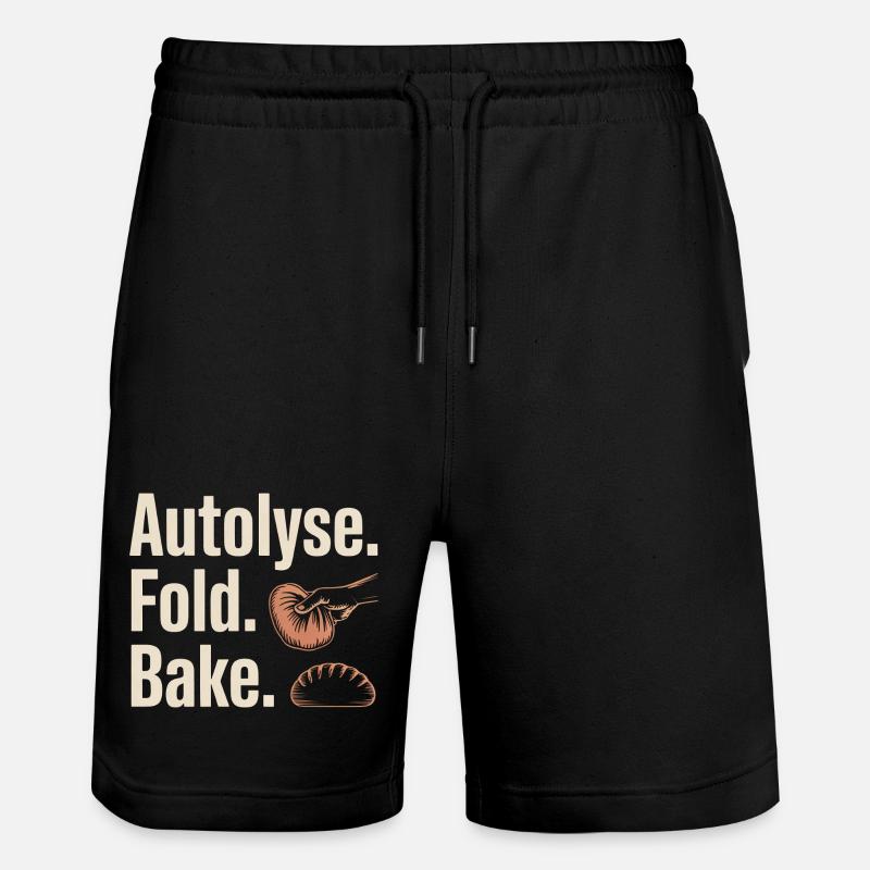 Art du pain autolyse plié - Short de jogging bio TRAINER Stanley/Stella unisexe - noir