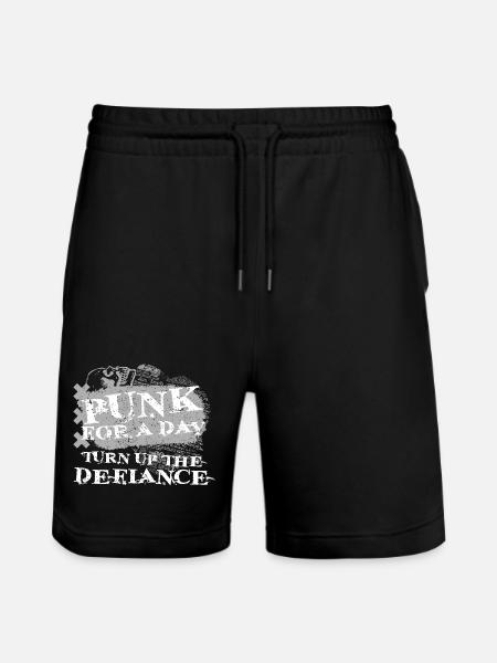 Punk For A Day - Stanley/Stella Trainer Unisex Organic Jogging Shorts - black