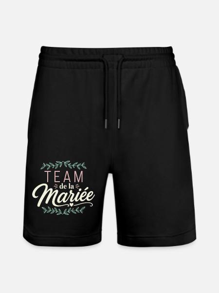 Team de La Mariée EVJF - Short de jogging bio TRAINER Stanley/Stella unisexe - noir