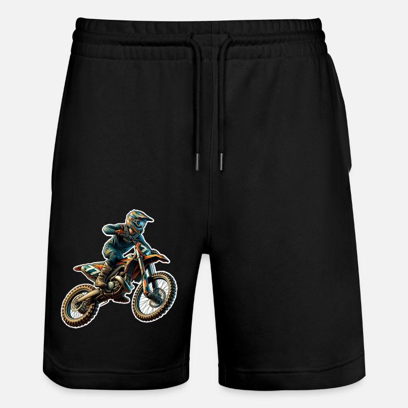 Motocross - Stanley/Stella Unisex Bio Joggingshorts Trainer  - Schwarz