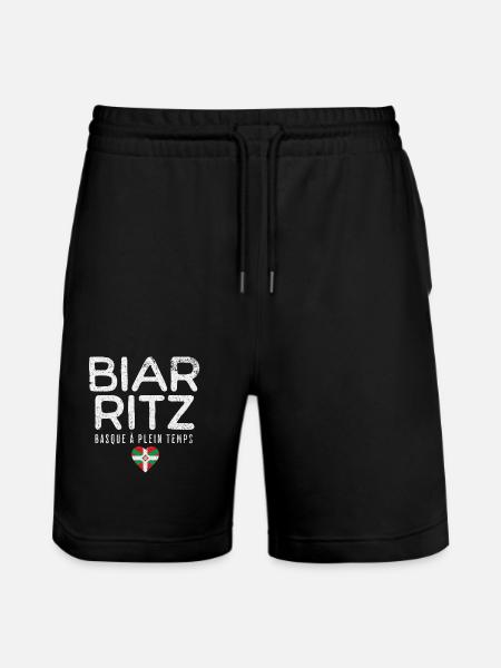 Full-time Basque - Stanley/Stella Trainer Unisex Organic Jogging Shorts - black