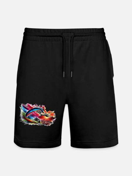 Paraglider - Stanley/Stella Trainer Unisex Organic Jogging Shorts - black