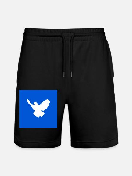 Dove of peace - Stanley/Stella Trainer Unisex Organic Jogging Shorts - black