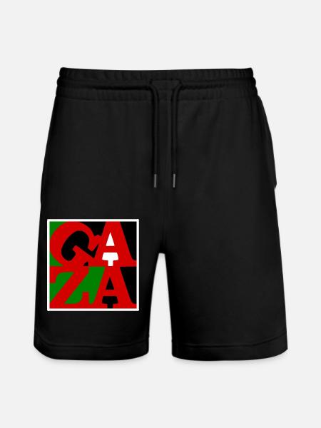 Gaza - Stanley/Stella Trainer Unisex Organic Jogging Shorts - black