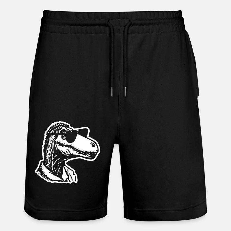 Dinosaure Dino - Short de jogging bio TRAINER Stanley/Stella unisexe - noir