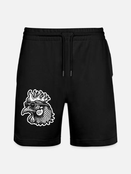 Chicken Chicken Coop - Stanley/Stella Trainer Unisex Organic Jogging Shorts - black