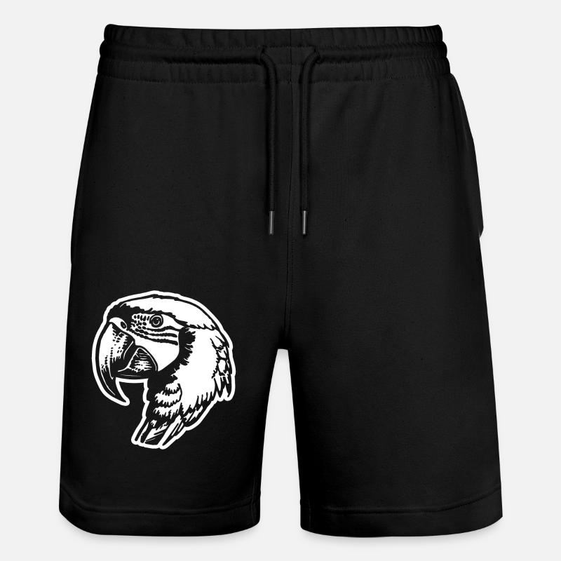 Perroquet oiseau - Short de jogging bio TRAINER Stanley/Stella unisexe - noir