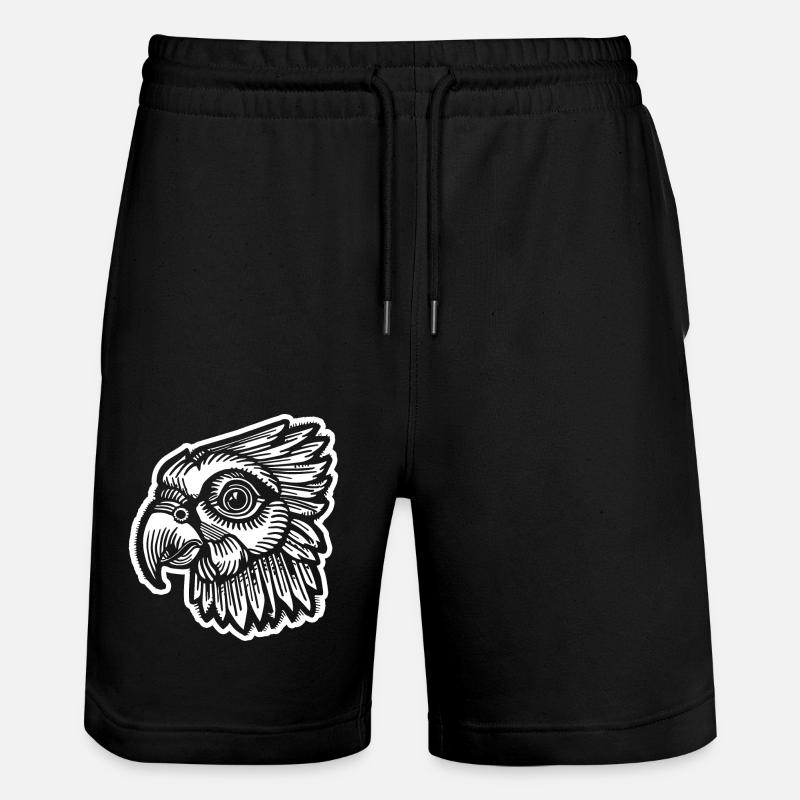 Perroquet oiseau - Short de jogging bio TRAINER Stanley/Stella unisexe - noir