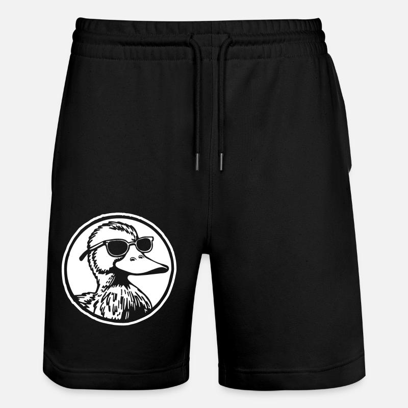 Duck Ducks - Stanley/Stella Trainer Unisex Organic Jogging Shorts - black