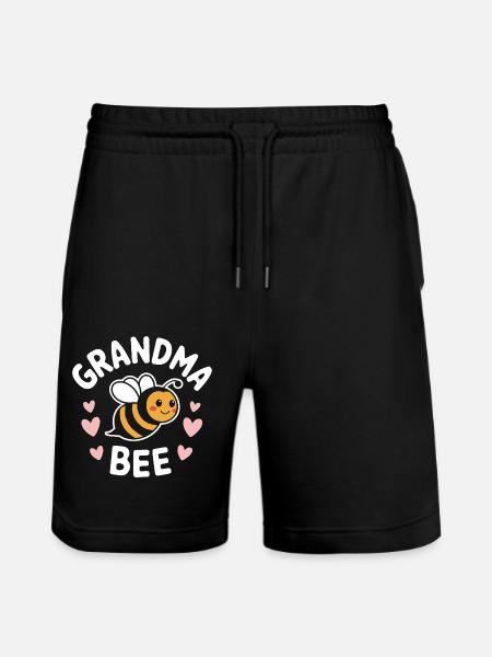 honey bee beekeeper bees bee - Stanley/Stella Trainer Unisex Organic Jogging Shorts - black