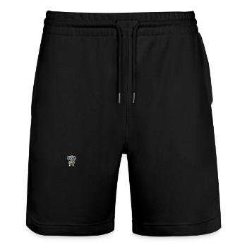 Mammut Bande dessinée Cool Été - Short de jogging bio TRAINER Stanley/Stella unisexe - noir - Devant - Nik (191cm) & Marisol (170cm)