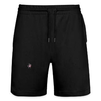 Piranha Fish Summer - Stanley/Stella Trainer Unisex Organic Jogging Shorts - black - Front - Nik (191cm) & Marisol (170cm)