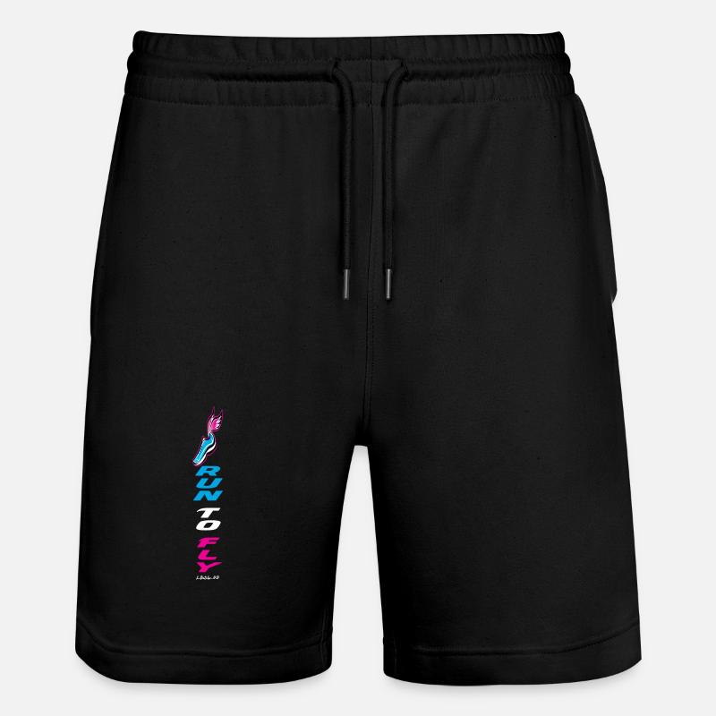 Run to Fly – Ailes et Course - Short de jogging bio TRAINER Stanley/Stella unisexe - noir