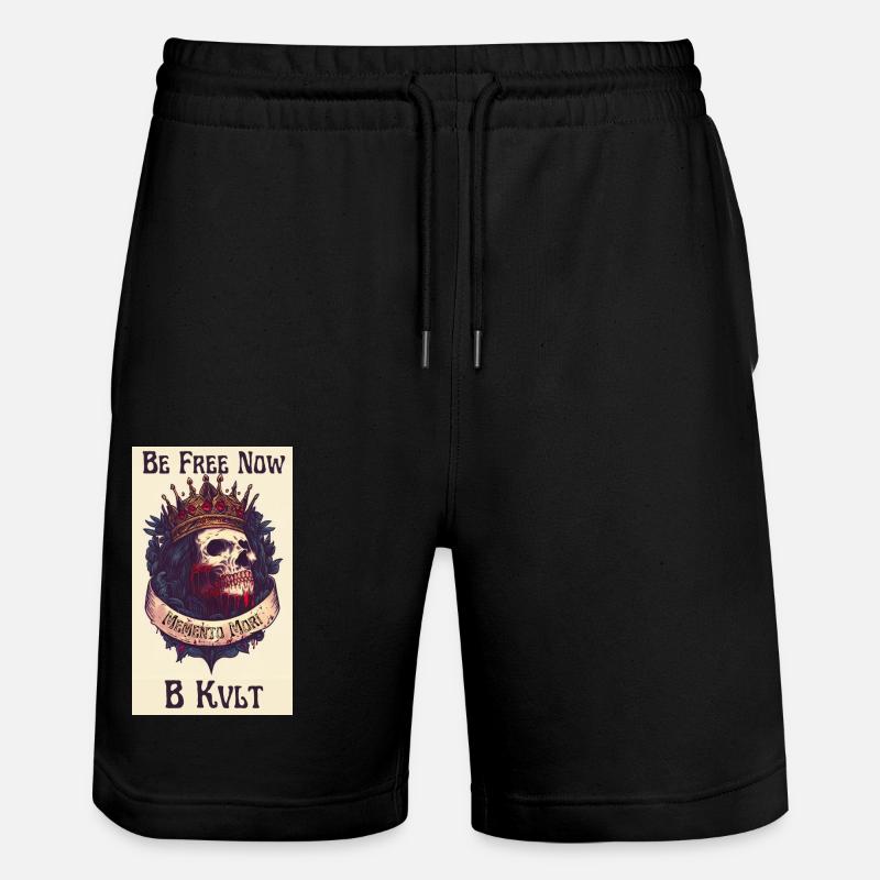 Memento Mori - Stanley/Stella Trainer Unisex Organic Jogging Shorts - black