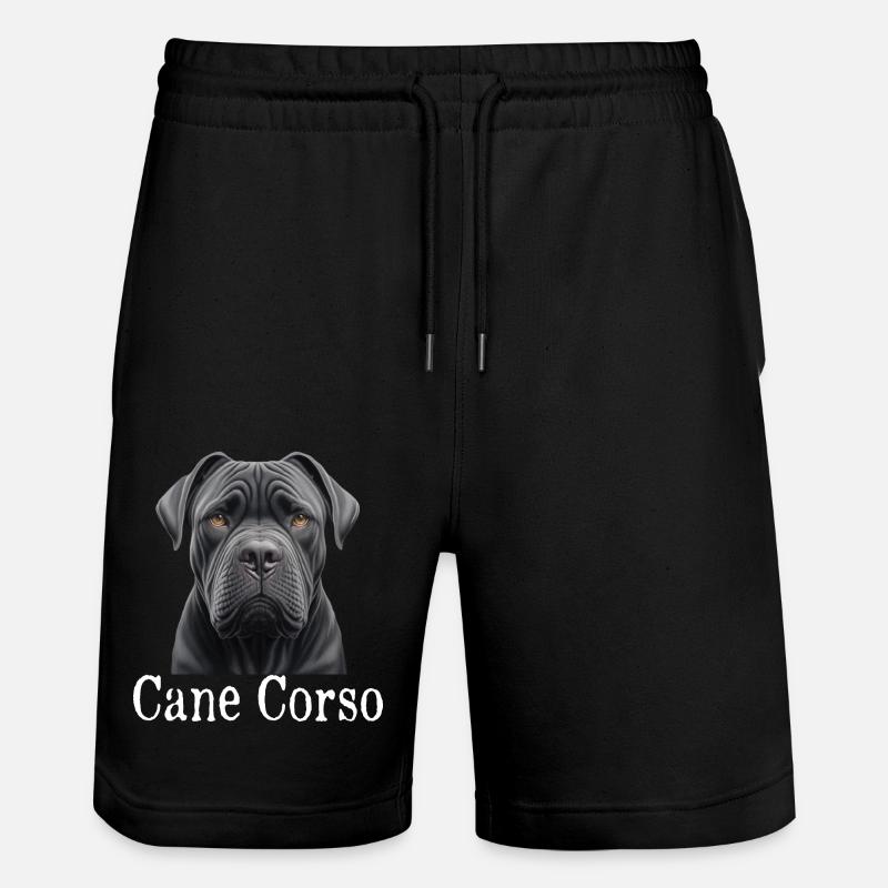 Cane Corso - Stanley/Stella Trainer Unisex Organic Jogging Shorts - black