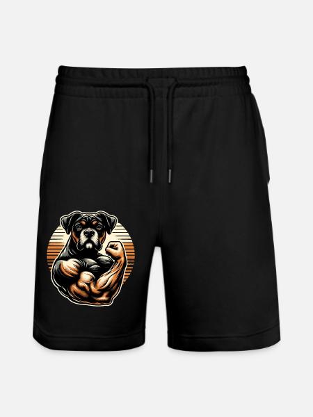 Chien musclé - Short de jogging bio TRAINER Stanley/Stella unisexe - noir
