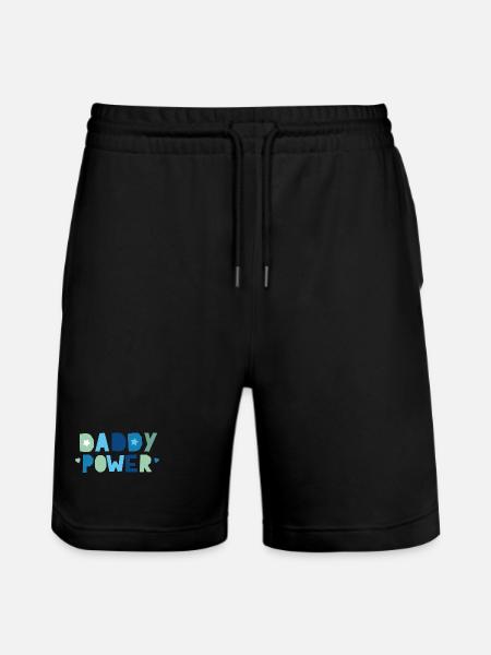 Daddy Power - Stanley/Stella Trainer Unisex Organic Jogging Shorts - black