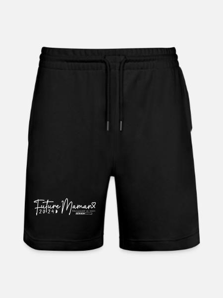 future maman - Short de jogging bio TRAINER Stanley/Stella unisexe - noir