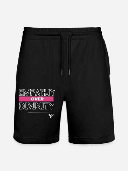 Empathy over divinity - Stanley/Stella Trainer Unisex Organic Jogging Shorts - black