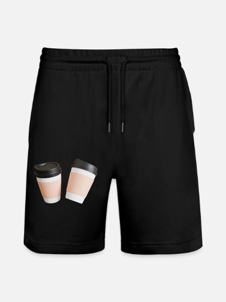 Kaffee - Stanley/Stella Unisex Bio Joggingshorts Trainer  - Schwarz