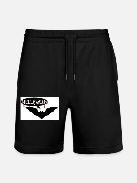 Halloween Bat - Stanley/Stella Trainer Unisex Organic Jogging Shorts - black