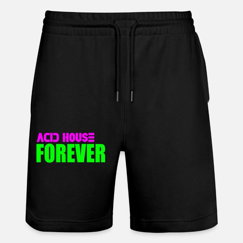 Acid house pour toujours - Short de jogging bio TRAINER Stanley/Stella unisexe - noir