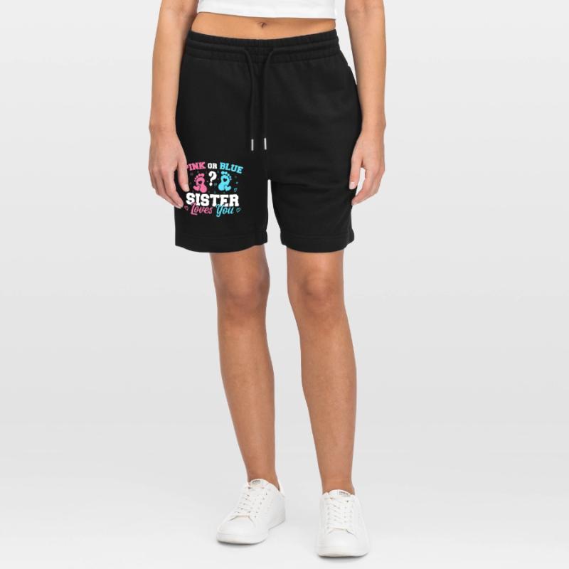 Rosa Oder Blau Schwester Liebt Dich Geschlecht Enthüllung Schwester Stanley/Stella Unisex Bio Joggingshorts Trainer 