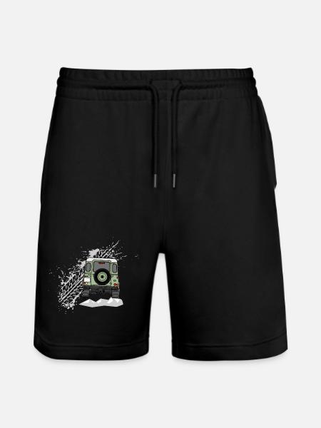 Defender Splash Rear - Stanley/Stella Trainer Unisex Organic Jogging Shorts - black