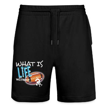 Qu’est-ce que la vie sans idée cadeau textile Football - Short de jogging bio TRAINER Stanley/Stella unisexe - noir - Devant - Nik (191cm) & Marisol (170cm)