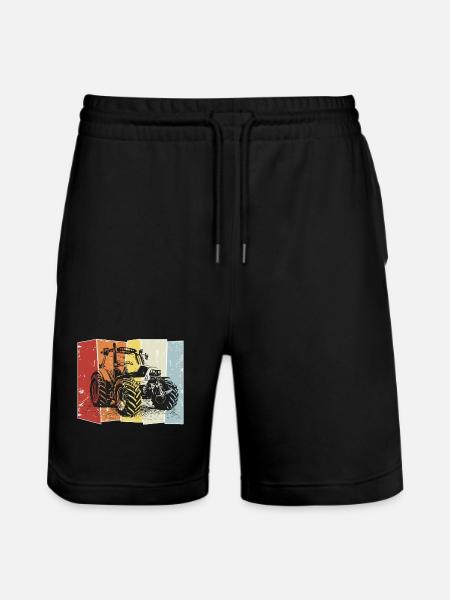Tractor Deutz retro - Stanley/Stella Trainer Unisex Organic Jogging Shorts - black