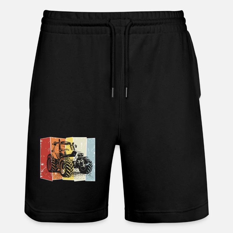 Traktor Deutz retro - Stanley/Stella Unisex Bio Joggingshorts Trainer - Schwarz