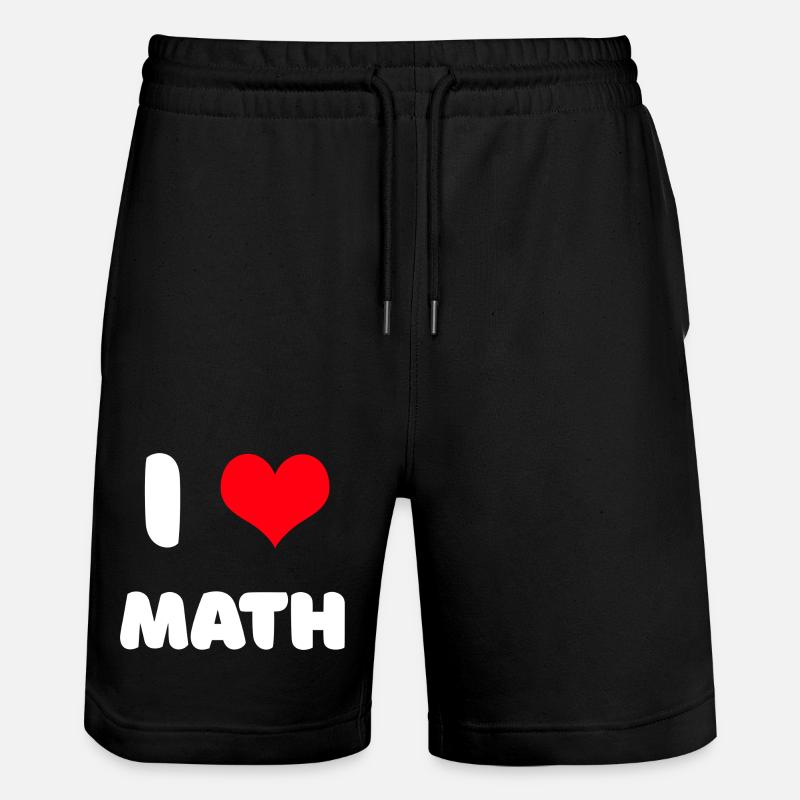 J'adore les maths - Short de jogging bio TRAINER Stanley/Stella unisexe - noir