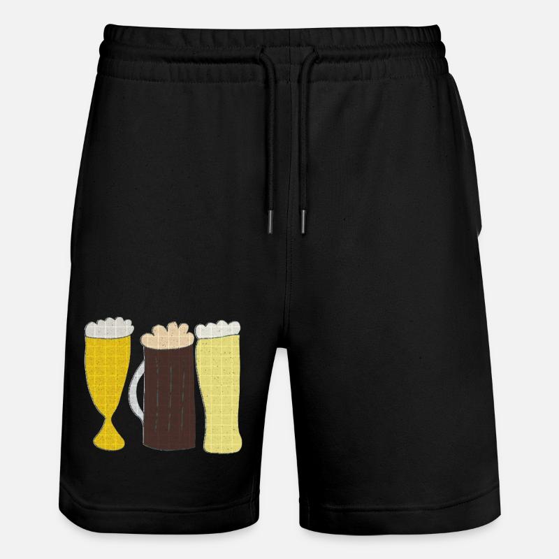 biersorten - Stanley/Stella Unisex Bio Joggingshorts Trainer  - Schwarz
