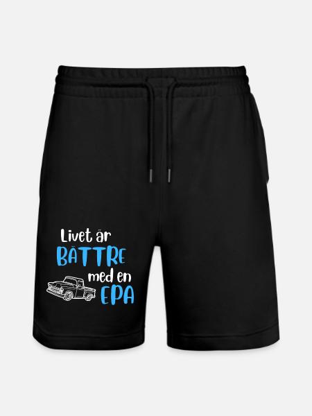 Livet är bättre med en EPA - Ekologiska joggingshorts Trainer unisex från Stanley/Stella - svart
