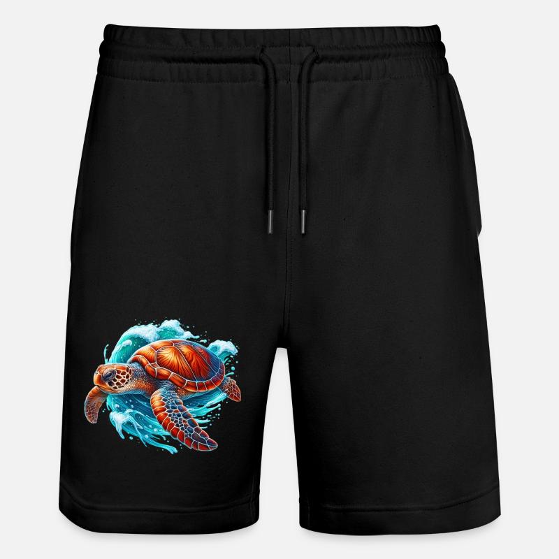 Tortue - Short de jogging bio TRAINER Stanley/Stella unisexe - noir