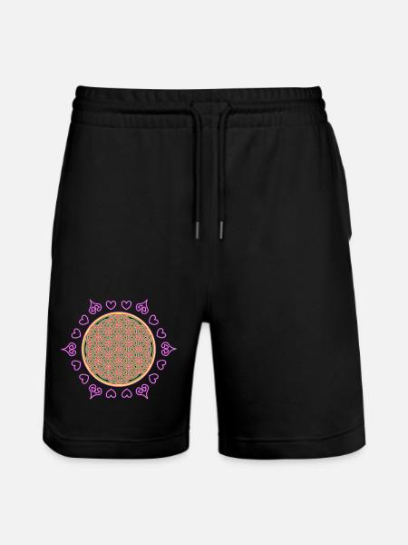 Fleur de Vie - Short de jogging bio TRAINER Stanley/Stella unisexe - noir