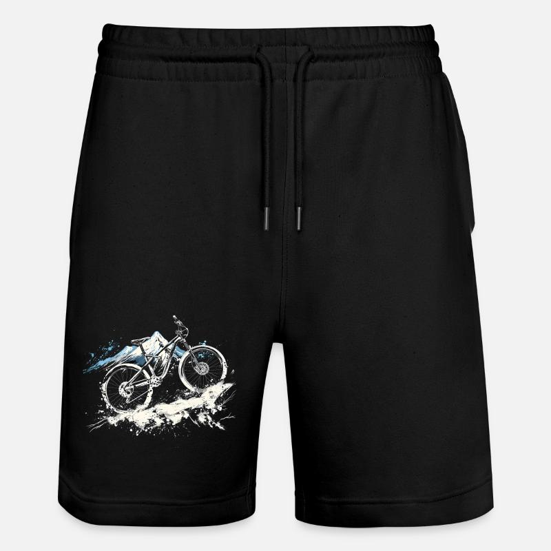 Illustration de VTT - Short de jogging bio TRAINER Stanley/Stella unisexe - noir