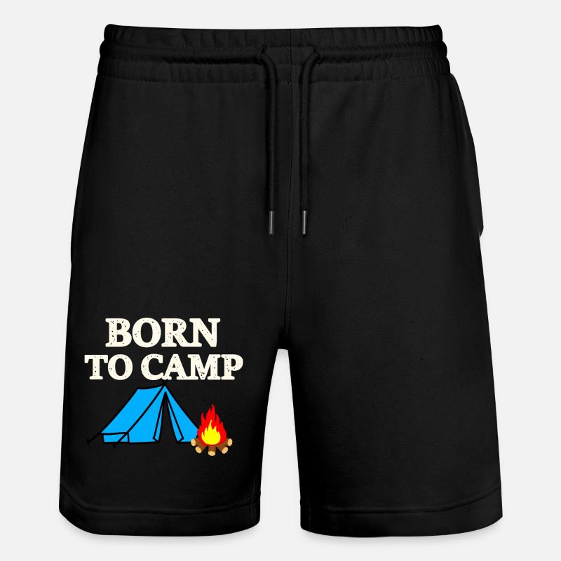 Né pour camper - Short de jogging bio TRAINER Stanley/Stella unisexe - noir