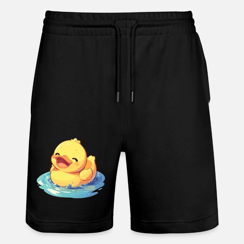 Enten Ente - Stanley/Stella Unisex Bio Joggingshorts Trainer - Schwarz