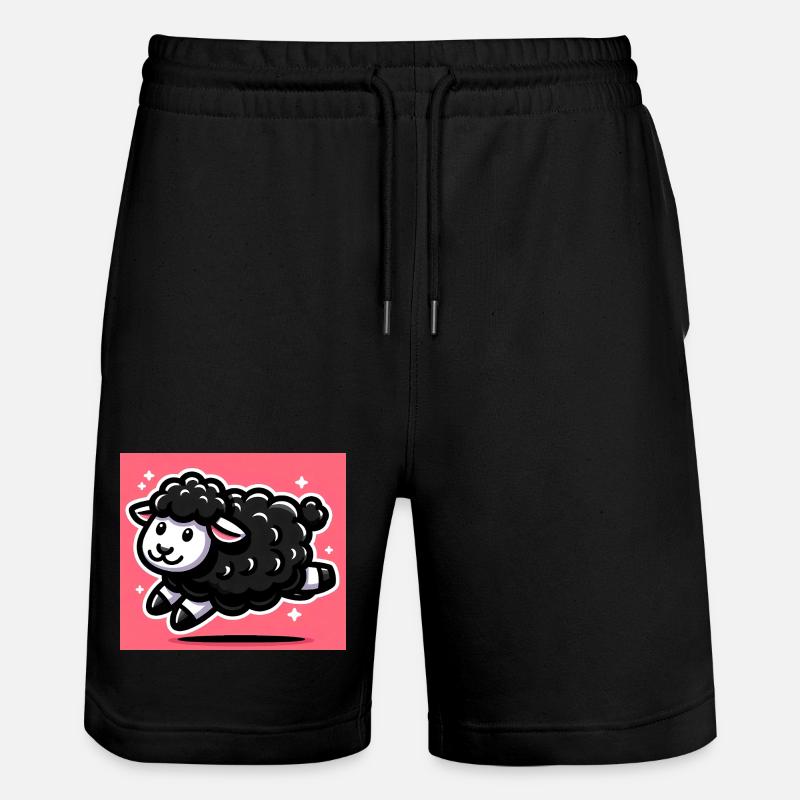 Pecora Nera - Pantaloncini da jogger ecologici unisex Trainer di Stanley/Stella - nero