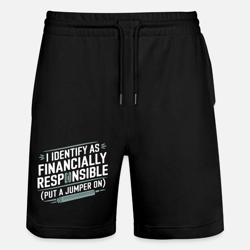 T-shirt Identité Responsable Financière - Short de jogging bio TRAINER Stanley/Stella unisexe - noir