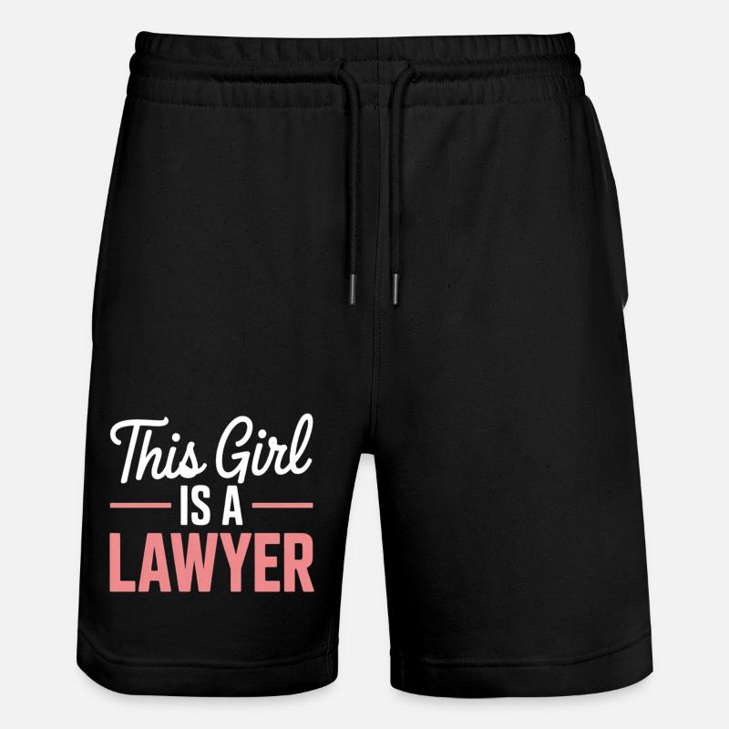 Dieses Mädchen Ist Eine Anwältin - Stanley/Stella Unisex Bio Joggingshorts Trainer  - Schwarz