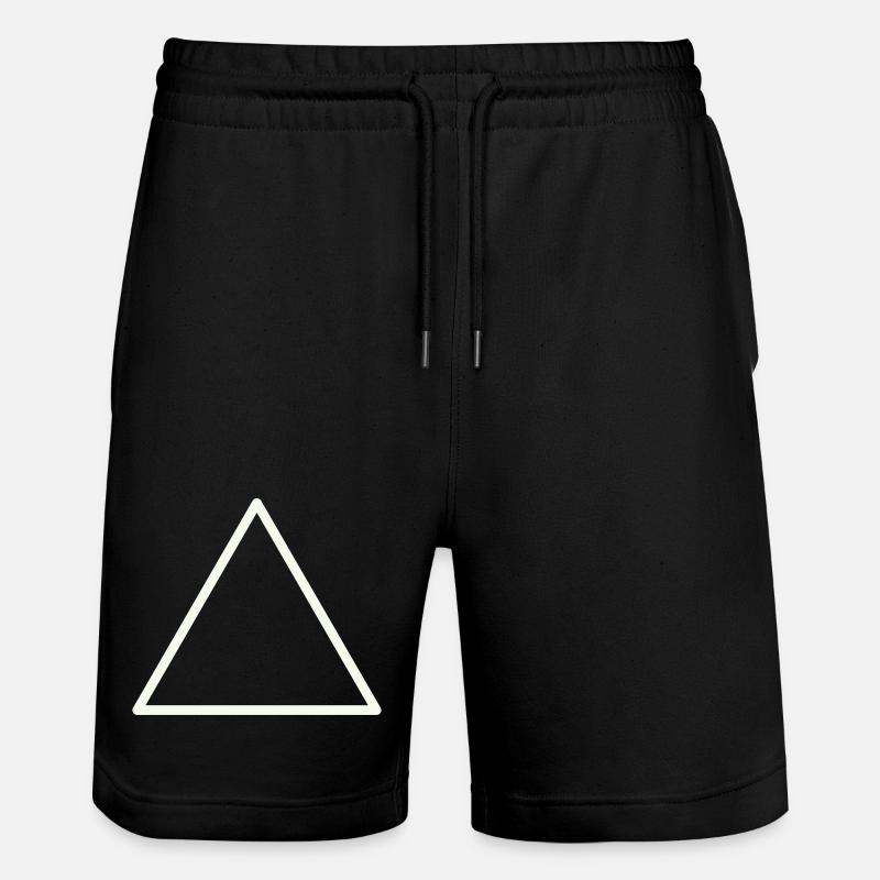 Contour géométrique du triangle - Short de jogging bio TRAINER Stanley/Stella unisexe - noir