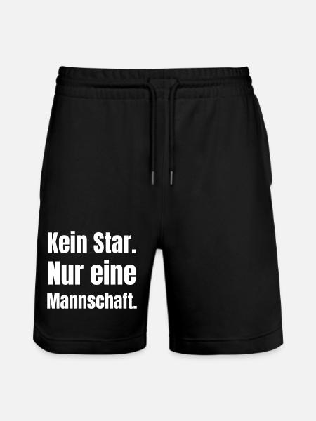 No star, just a team, - Stanley/Stella Trainer Unisex Organic Jogging Shorts - black