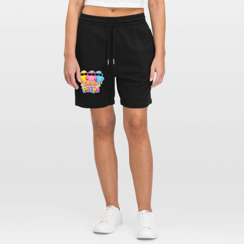 Chillin with my Peeps Happy Easter Easter Chick Stanley/Stella Trainer Unisex Organic Jogging Shorts