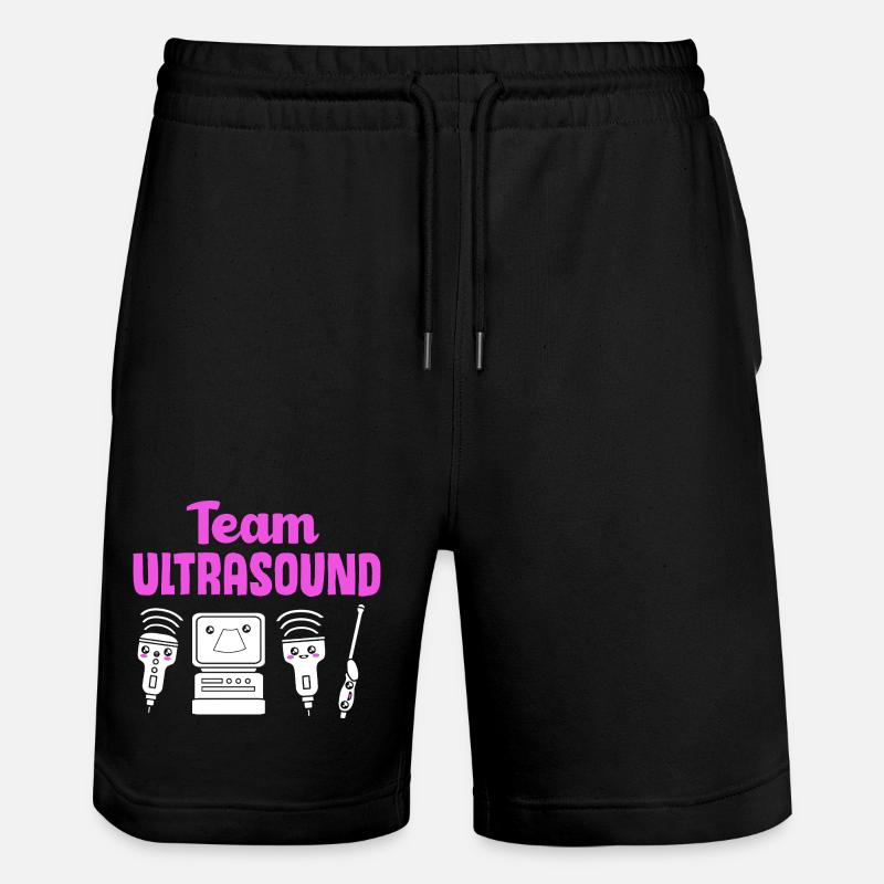 Ultrasonic Technician Ultrasonic Technician - Stanley/Stella Trainer Unisex Organic Jogging Shorts - black